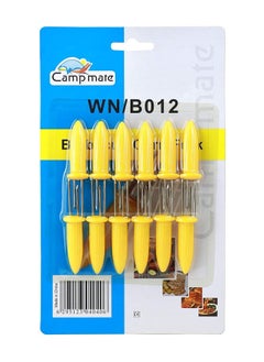 Buy Bbq Corn Fork 12 Pieces Set Multicolor in UAE