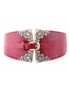 اشتري Elastic Wide Belt for Women Fashion AccessoryNavy Navy في الامارات