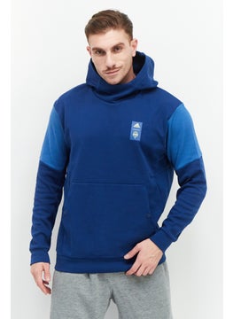 Buy Men Sportswear Fit Long Sleeve Training Hoodie, Navy Blue in UAE