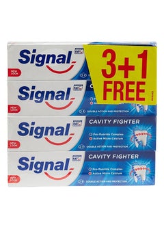 Buy 4 Pieces Cavity Fighter Essential Toothpaste, 100ml in UAE