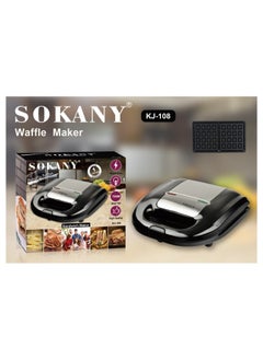 Buy Sokany Waffle Maker,2Slices, Multifunction ,750W,KJ-108,Black. in Egypt