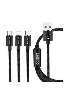 Buy 3 In 1 Cable For Lightning with Micro And Type-C 1200mm in UAE