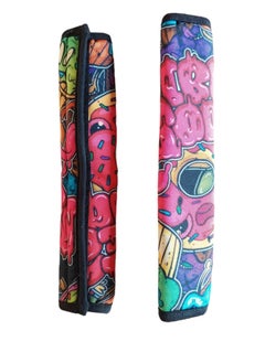 اشتري Colorful Good Vibes 2 Pcs Sparkling Seat Belt Cover في مصر