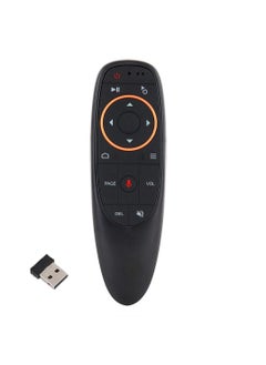 اشتري Voice Remote Air Mouse Remote 2.4G RF Wireless Remote Control with 6 Axis Gyroscope and IR Learning Air Fly Mouse with Voice Input for Android TV Box PC Smart TV HTPC Projector في الامارات