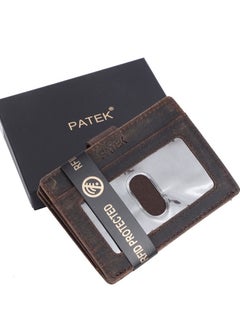 Outrip Genuine Leather Business Card Holder