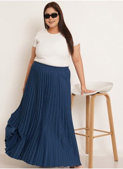 اشتري Plus Accordion Pleated Maxi Skirt في السعودية