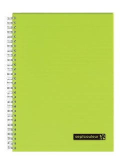 اشتري 80-Sheet Septcouleur Notebook A5 Size Green في الامارات