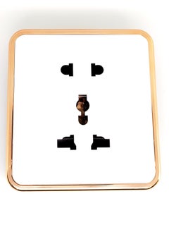 Buy Universal multi-function two-three plug five-hole wall switch socket in UAE