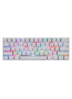 Buy CK62 BT3.0 Wired Mechanical Keyboard for Tablet Laptop Smartphone White in UAE