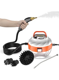 Buy High Temperature and High Pressure Steam Cleaner Kitchen Washing Machine Portable Handheld Steam Cleaner with Brush Head Suitable for Kitchen Furniture Bathroom Car Capacity 1L in Saudi Arabia