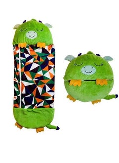 Buy COOLBABY Kids Cartoon Lazy Warm Sleeping Bag Foldable Cartoon Animal Sleeping Bag Suitable For Children Playing And Camping(Green) in UAE