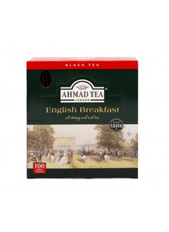 اشتري Black Tea, English Breakfast Teabags Individually Wrapped In Foil, 100 Ct - Caffeinated And Sugar-Free في الامارات