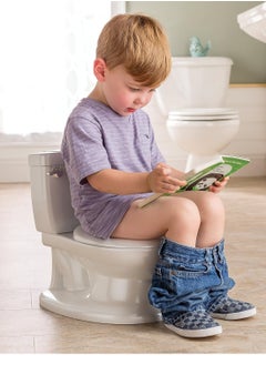 Buy White Realistic Potty Training Toilet Looks And Feels Like An Adult Easy To Empty Clean in UAE