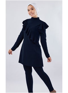 Buy Ruffles Burkini Dark Blue For Women in Egypt