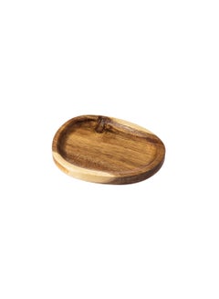 Buy Multi-use waterproof beech wood serving dish, size 16*13 cm in Saudi Arabia
