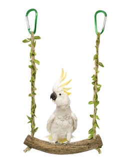 اشتري Bird Swing Stand, Bird Perch Stand, Parrot Rope Swing Hanging Toy, Bird Perches Cage Toys Training Stand Holder Exercise Stand, Bird Chewing Toy for Lovebird, Budgie Conure Finches, Cockatiel في الامارات