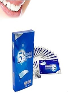 اشتري 5D White Teeth Strips Professional Whitening Tooth Charcoal Toothbrush Bristle Dental Whitestrips Effectical Whitening Teeth（7 Pairs） في مصر