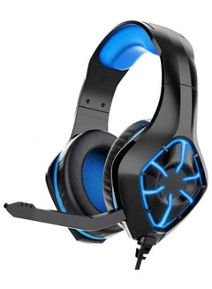 Buy Wired Stereo Gaming Headphones For Ps4 Ps5 XOne XSeries Nswitch Pc (Blue) in UAE