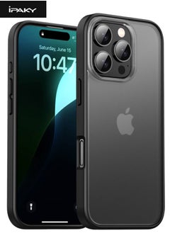 Buy iPhone 16 Pro Max Cover, Mixed Material Case Cover, Frosted Hard Slim Case, Anti-Drop Shockproof, Non-Slip, Non-Stick Fingerprint, Non-Yellowing Case Cover for Apple iPhone 16 Pro Max, Black in UAE