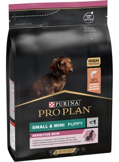Buy Pro Plan Sensitive Skin Small and Mini Puppy Food with Salmon 3 kg in UAE