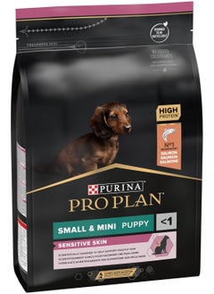 Buy Pro Plan Sensitive Skin Small and Mini Puppy Food with Salmon 3 kg in UAE