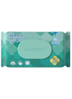 Buy Makuku Baby Wet Wipes, Pack of 60’s in Saudi Arabia