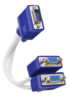 Buy 503-74 VGA Y-splitter 1 to 2, Passive - White & Blue in UAE