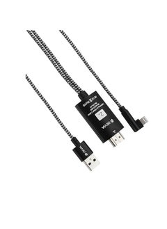 اشتري Devia EC083 Storm Series HDMI Cable, HDMI to Lightning, 1080p HD, No Lag, 2m, Black في مصر