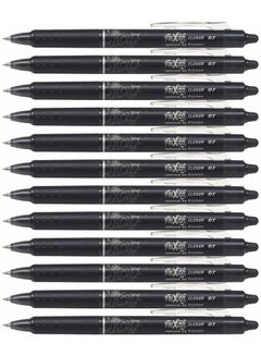 Buy 12-Piece Frixion Clicker Erasable Ball Pen 0.7mm Tip Black Ink in UAE