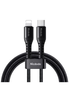 Buy USB-C to Lightning 36W PD Fast Charging Cable with High-Density Nylon and Aluminum Alloy Break and Bending Resistant Compatible with iPhone 15/16 iPad MacBook 1.2m in UAE