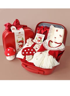 Buy Baby Gift Box Red Mushroom Little Girl Baby Girl Autumn/Winter Skirt New Year's Gift in Saudi Arabia