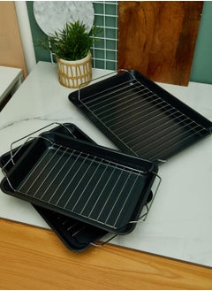 Buy Set Of 3 Non-Stick Roasting Trays in UAE