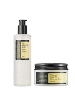 اشتري Advanced Snail 96 Mucin Power Essence 100ml and Snail 92 All in One Cream SET 100grams في السعودية