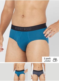 Buy Pack Of 2 Luxury Modal Briefs With Antibacterial Finish in UAE