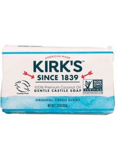 Buy Kirk's 100% Premium Coconut Oil Gentle Castile Soap Original Fresh Scent 1.13 oz 32 g in UAE