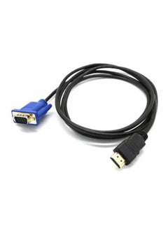 اشتري HDMI To VGA D-SUB Male Video Adapter Cable Lead For HDTV PC Computer Monitor في السعودية