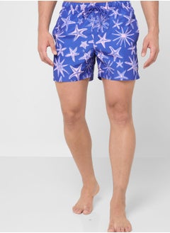 Buy Star Print Drawstring Shorts in UAE