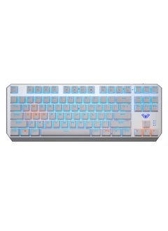 اشتري F3087 Gaming Keyboard – USB Wired TKL Mechanical Gaming Keyboard - Blue Switch – Rainbow backlight – Metal Panel with ABS Keycaps, 87 Keys Ghosting- With Software |  (AR / EN) في مصر