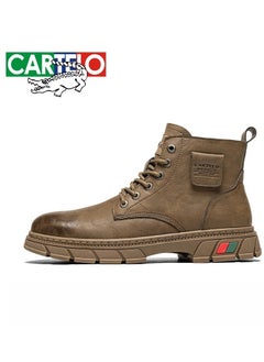 Buy Men's High Top Outdoor Waterproof Casual Shoes Martin Boots in UAE