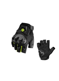 Buy SCOYCO Anti-Slip Breathable Reinforced Adjustable Cycling Half Finger Motorcycle Gloves MC29D in UAE