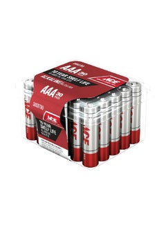 Buy 30-Piece AAA Ultra Alkaline Durable Pencil Batteries Set Silver and Red 6.8 x 7.6 x 4.6 cm LR03UP-30BOX in Saudi Arabia