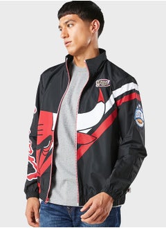 Buy Chicago Bulls Exploded Logo Warm Up Jacket in UAE