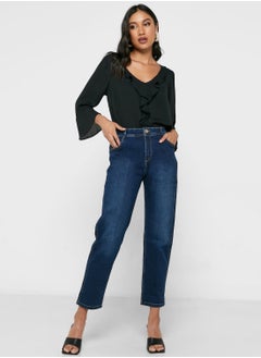 Buy High Waist Mom Jeans in Saudi Arabia