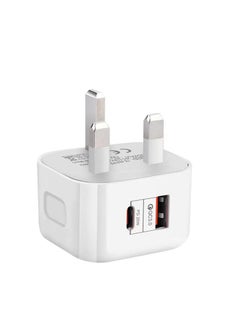 Buy Compatible with Apple Charger Type C Plug Dual-port, Huawei Super Fast Charge PD Charging Head in UAE