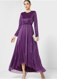 Buy Shimmer Belted Dress in Saudi Arabia