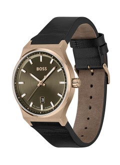 Buy Men's Analog Round Shape Leather Wrist Watch 1514080 - 41 Mm in UAE