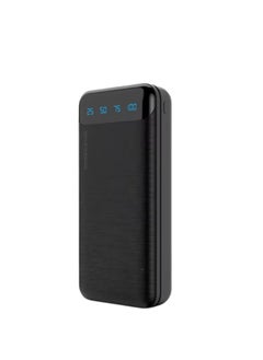 Buy X12 High-Capacity Power Bank 10000mAh LED Portable Fast Charging, Dual USB Output Black in UAE