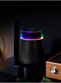 Buy Small Air Purifier Portable Desktop Air Cleaner With Colorful Light in Saudi Arabia