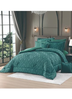 Buy Comforter Set- Bed in a Bag 8 Pieces set All Season Bedding Sets with Comforter & Luxurious Microfiber Fabric comforter set in Saudi Arabia