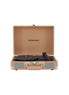 Buy Crosley Cruiser Plus Vintage 3-Speed Bluetooth In/Out Suitcase Vinyl Record Player Turntable, CR8005F-LT Light Tan in UAE
